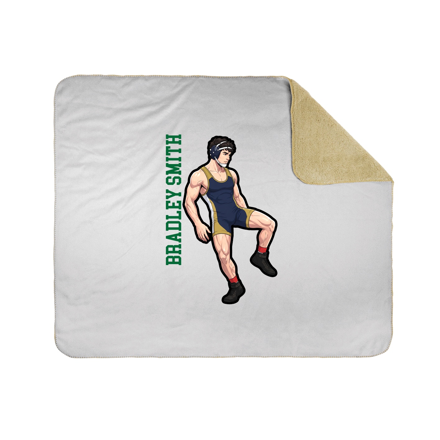 50x60 Sherpa Lined Throw Blanket