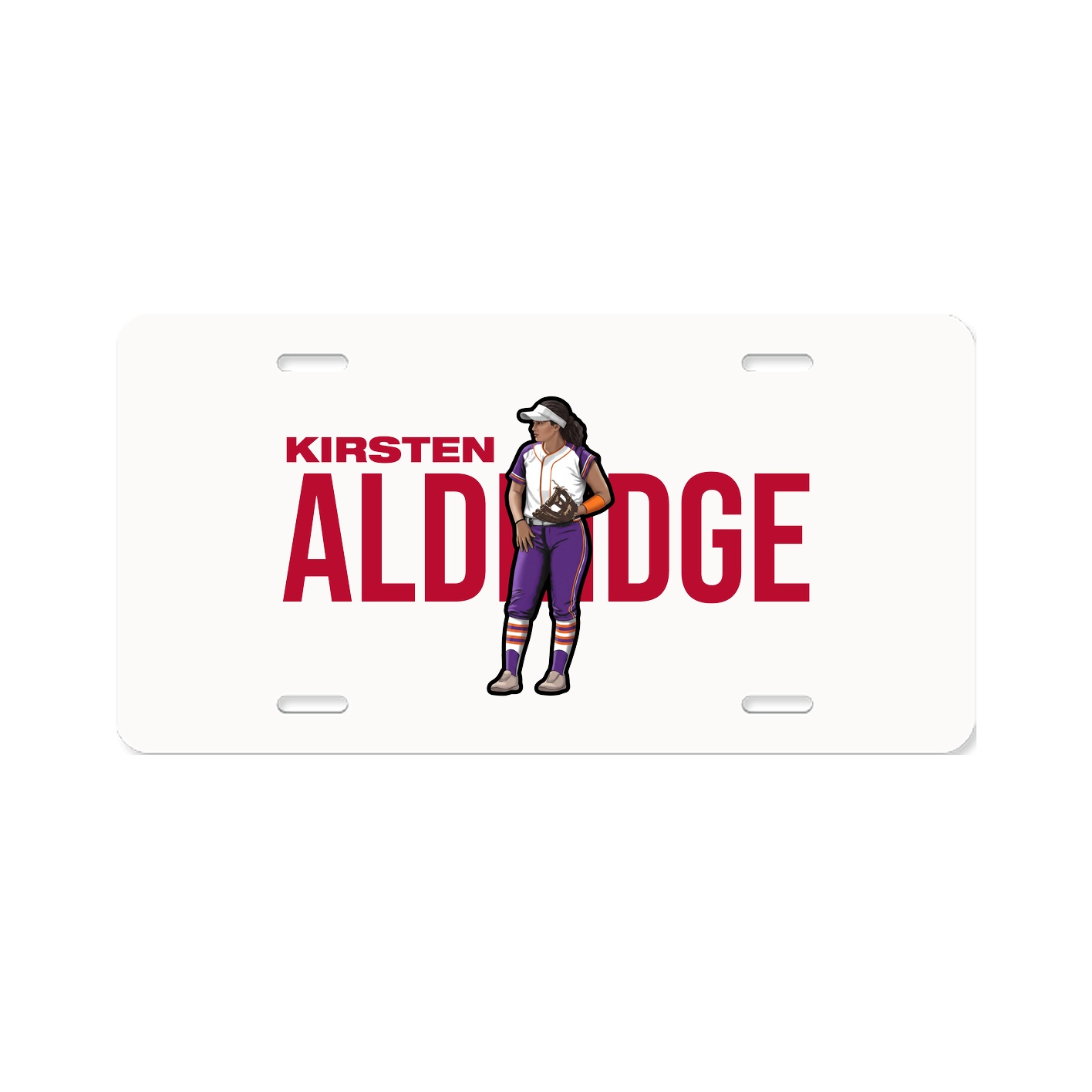 License Plate — Player Name in Classic