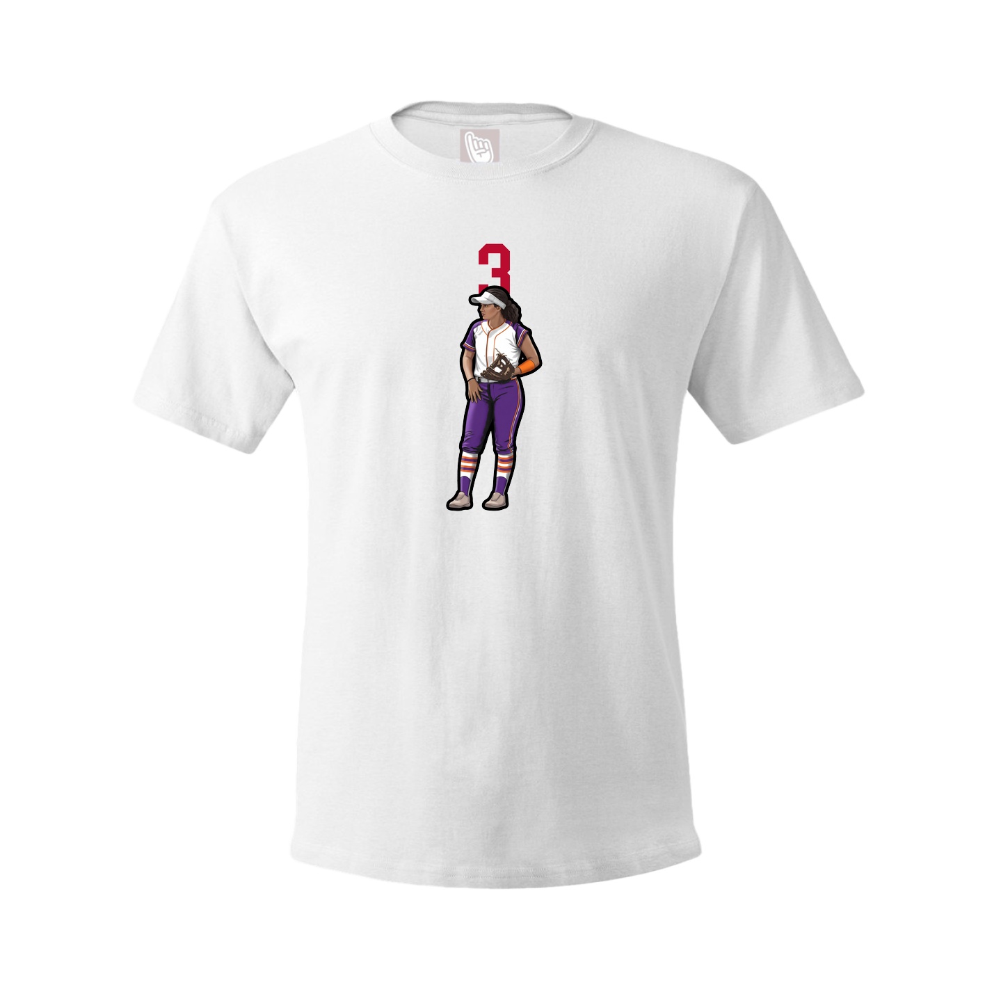 Tee — Number Top in White
