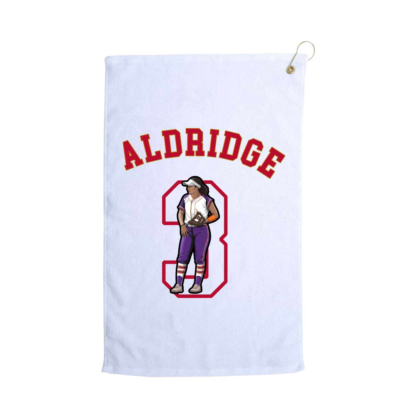 Golf Towel — Shirsey Arch in White