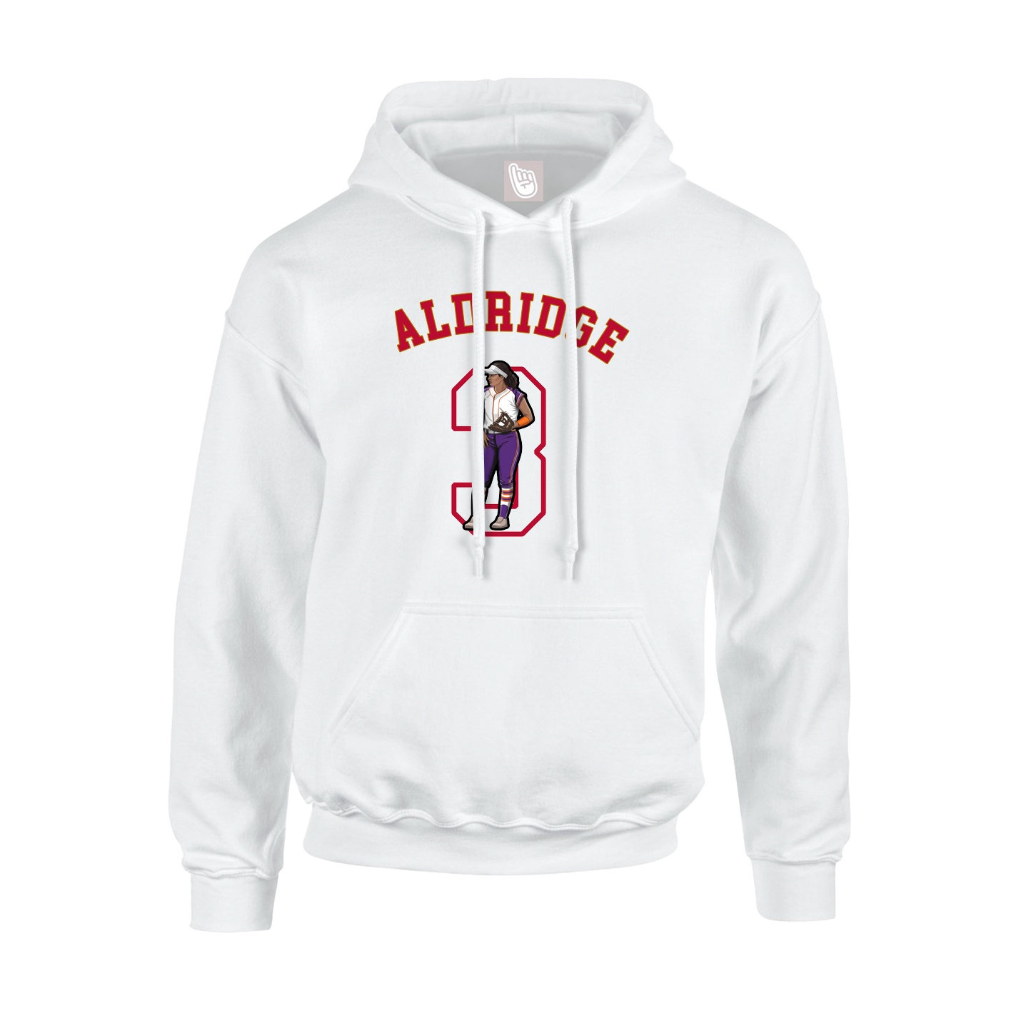 Youth Hoodie — Shirsey Arch in White