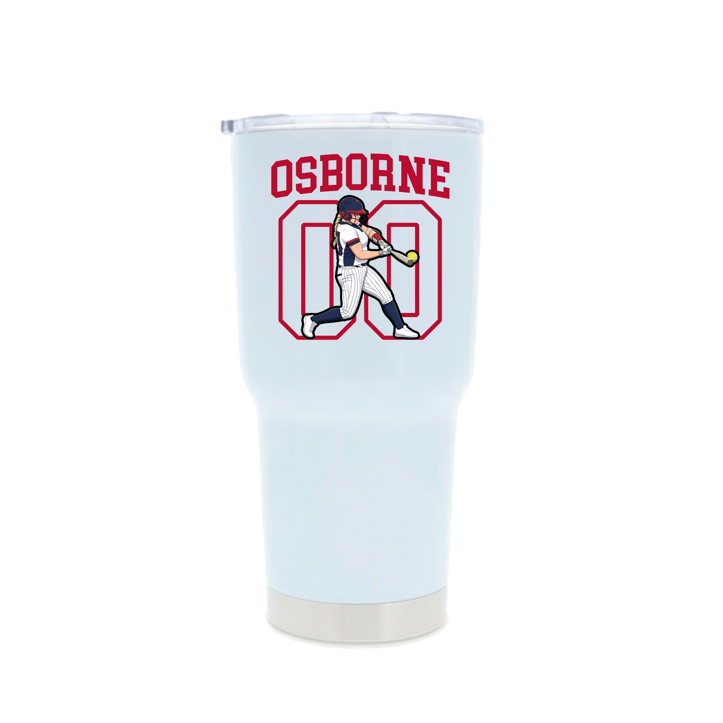 30oz Stainless Steel Tumbler — Shirsey in White