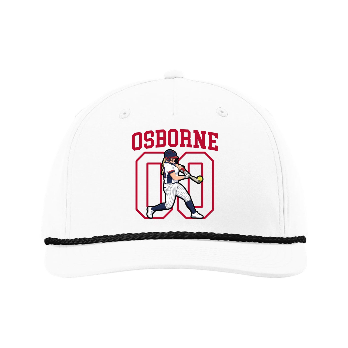 Five-Panel Classic Rope Cap — Shirsey in White