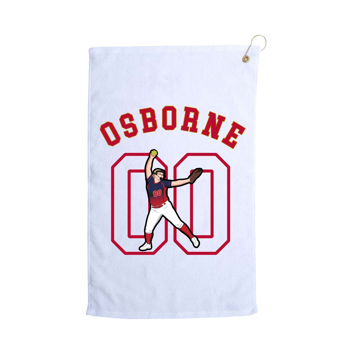 Golf Towel — Shirsey Arch in White