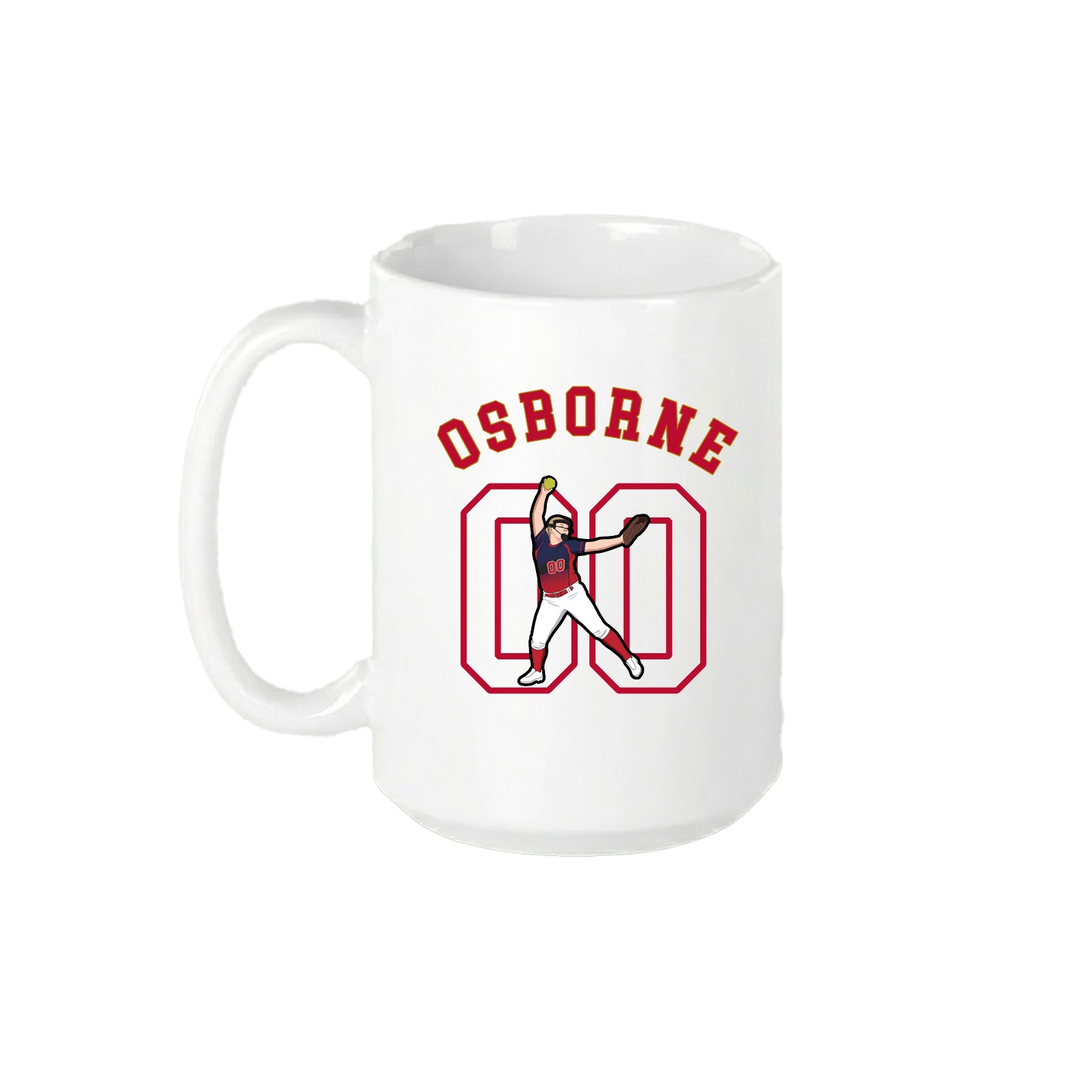 15oz Coffee Mug — Shirsey Arch in White