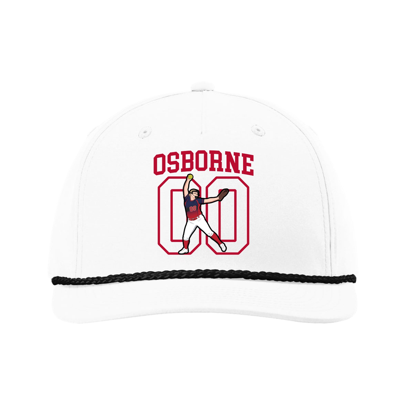 Five-Panel Classic Rope Cap — Shirsey in White