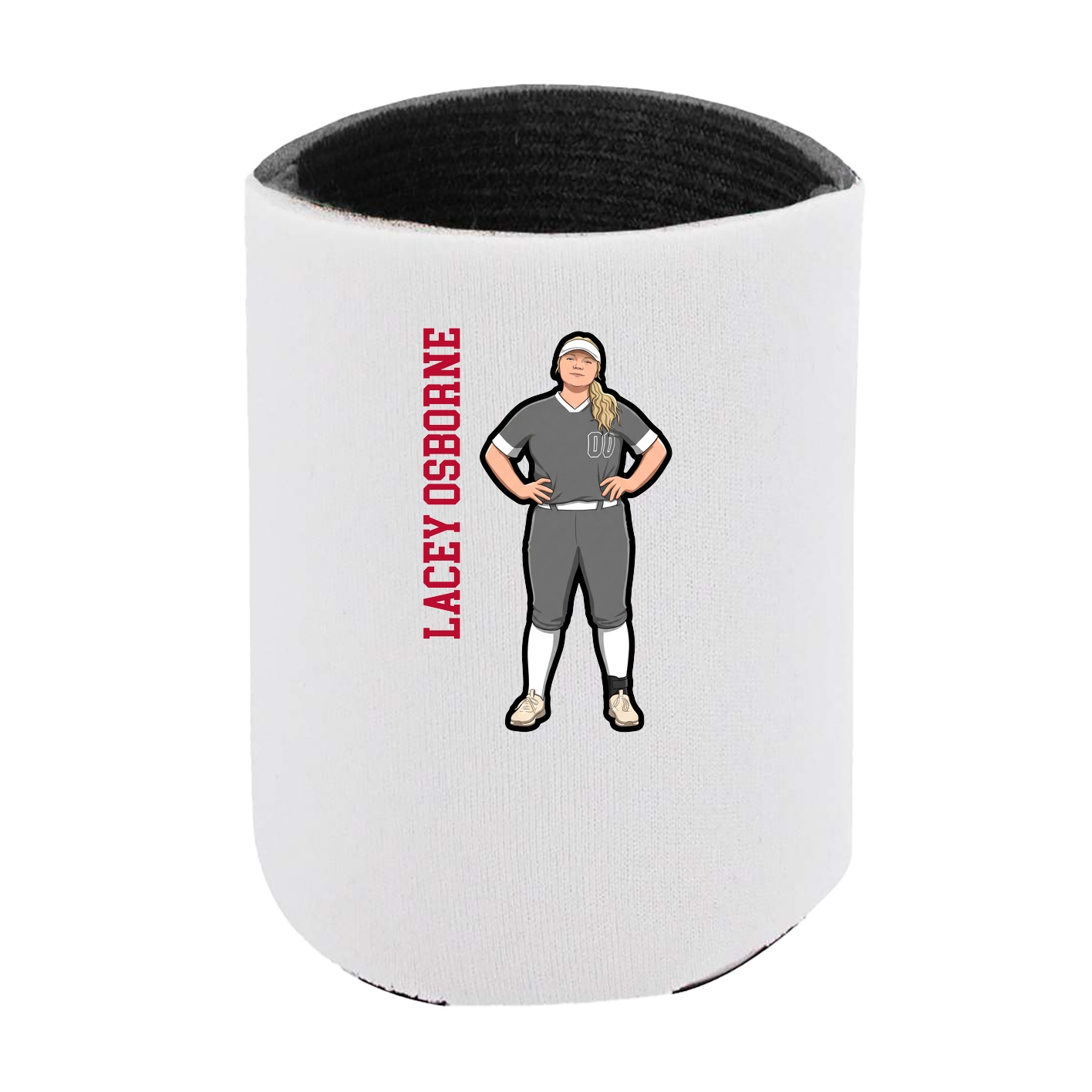 Can Holder — Name Vertical in White