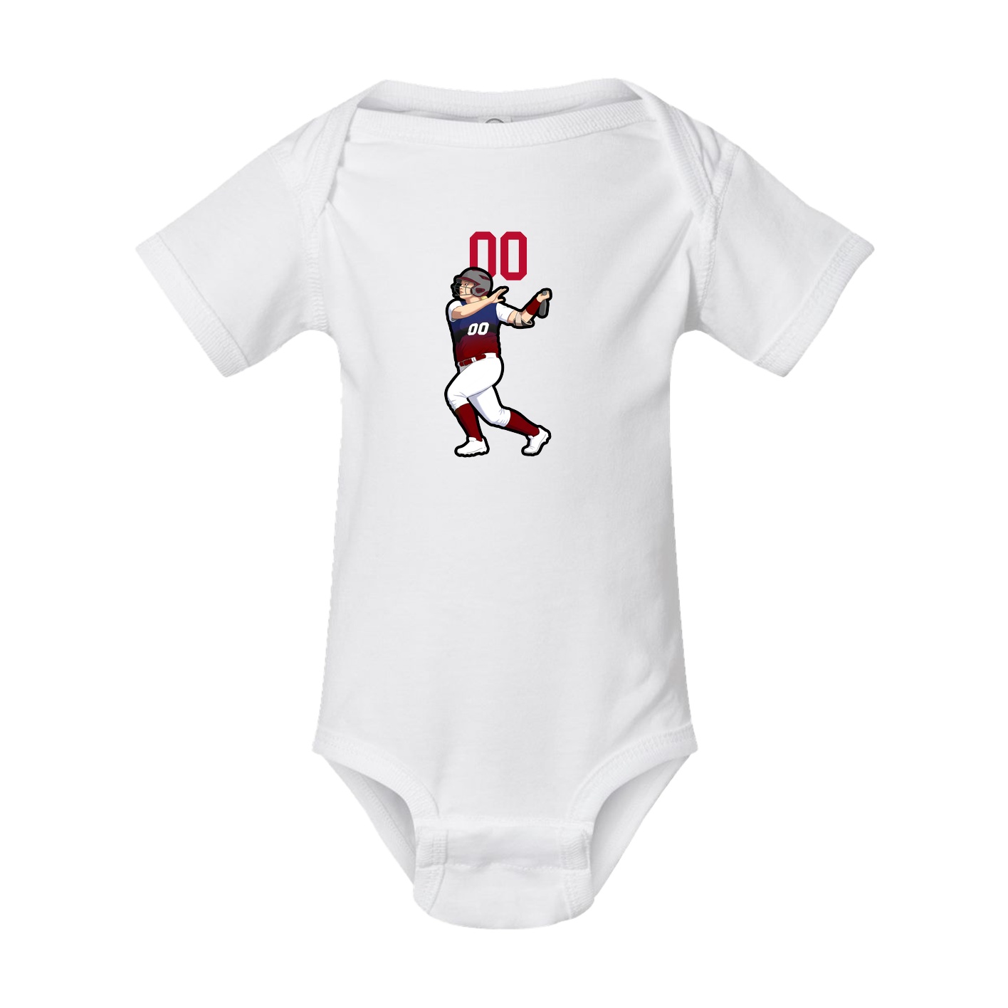 Baby Onesie — Number Top in White