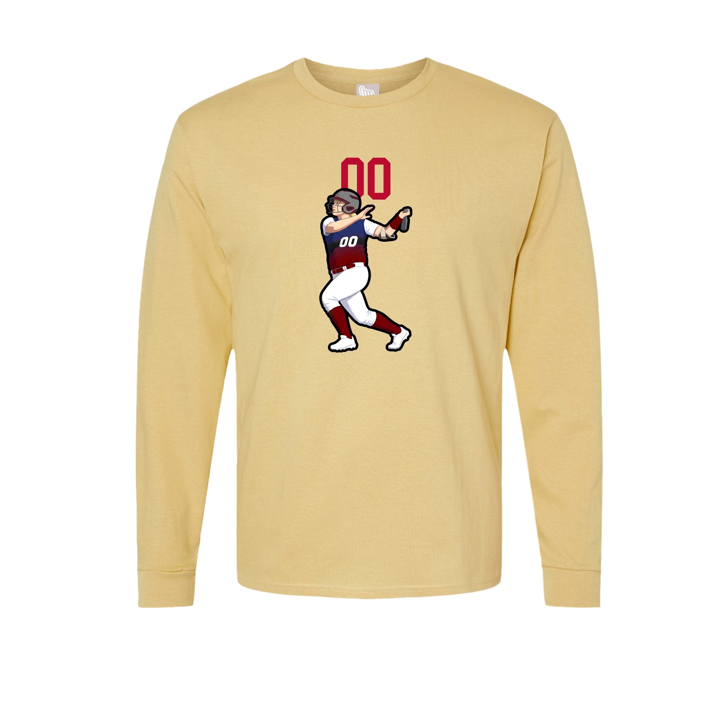 Long Sleeve Tee — Number Top in Vegas Gold