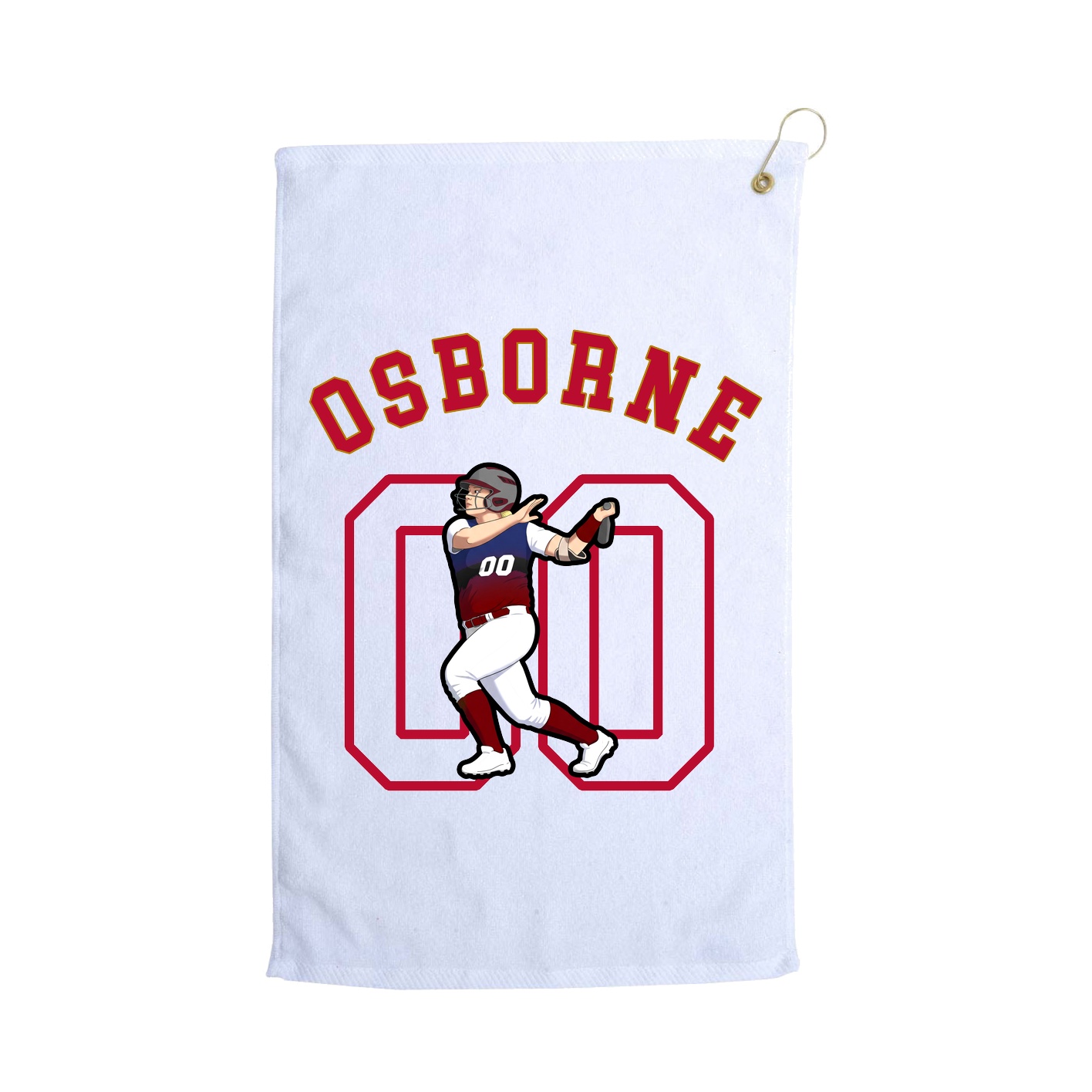 Golf Towel — Shirsey Arch in White