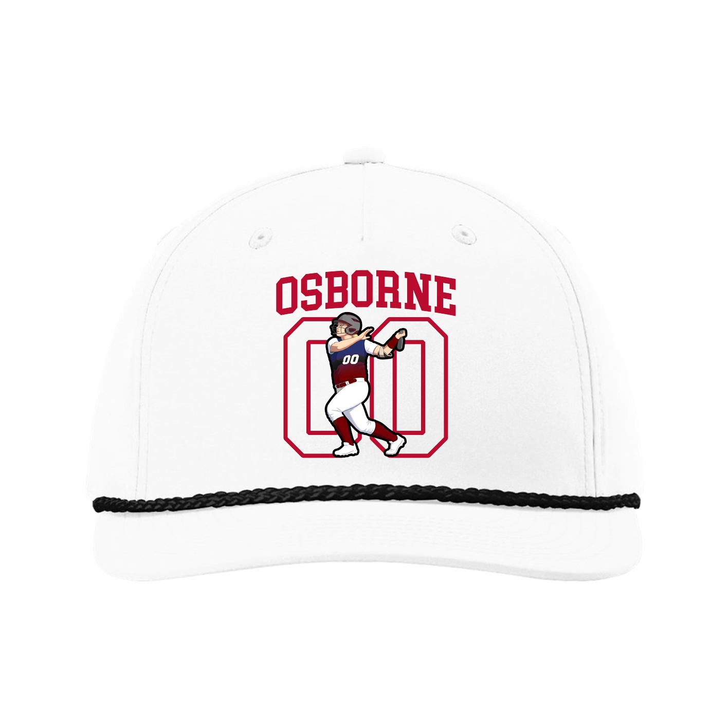 Five-Panel Classic Rope Cap — Shirsey in White