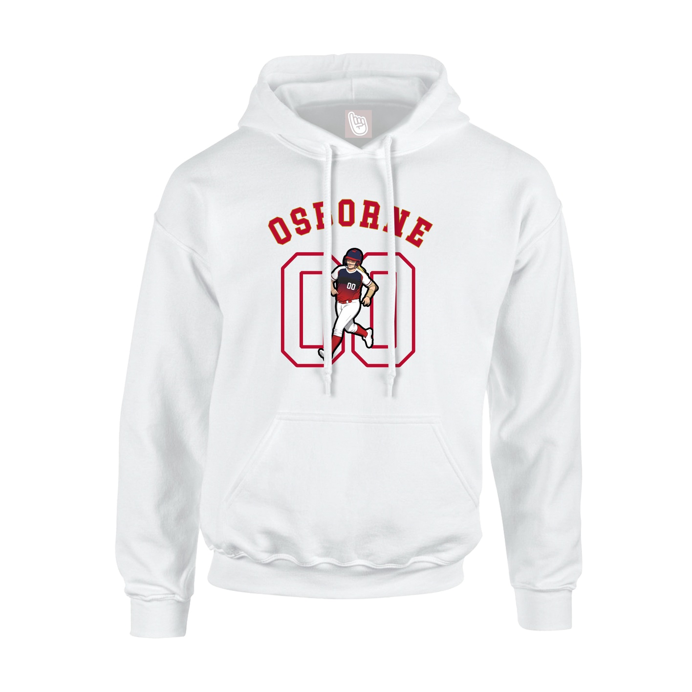Youth Hoodie — Shirsey Arch in White