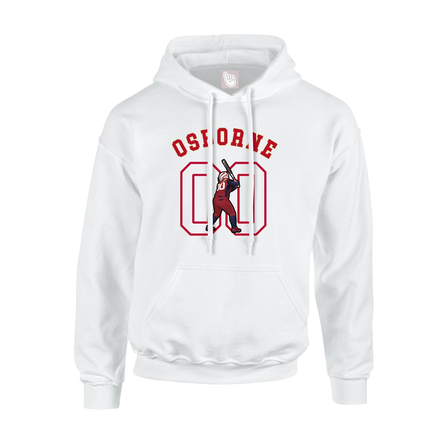 Youth Hoodie — Shirsey Arch in White