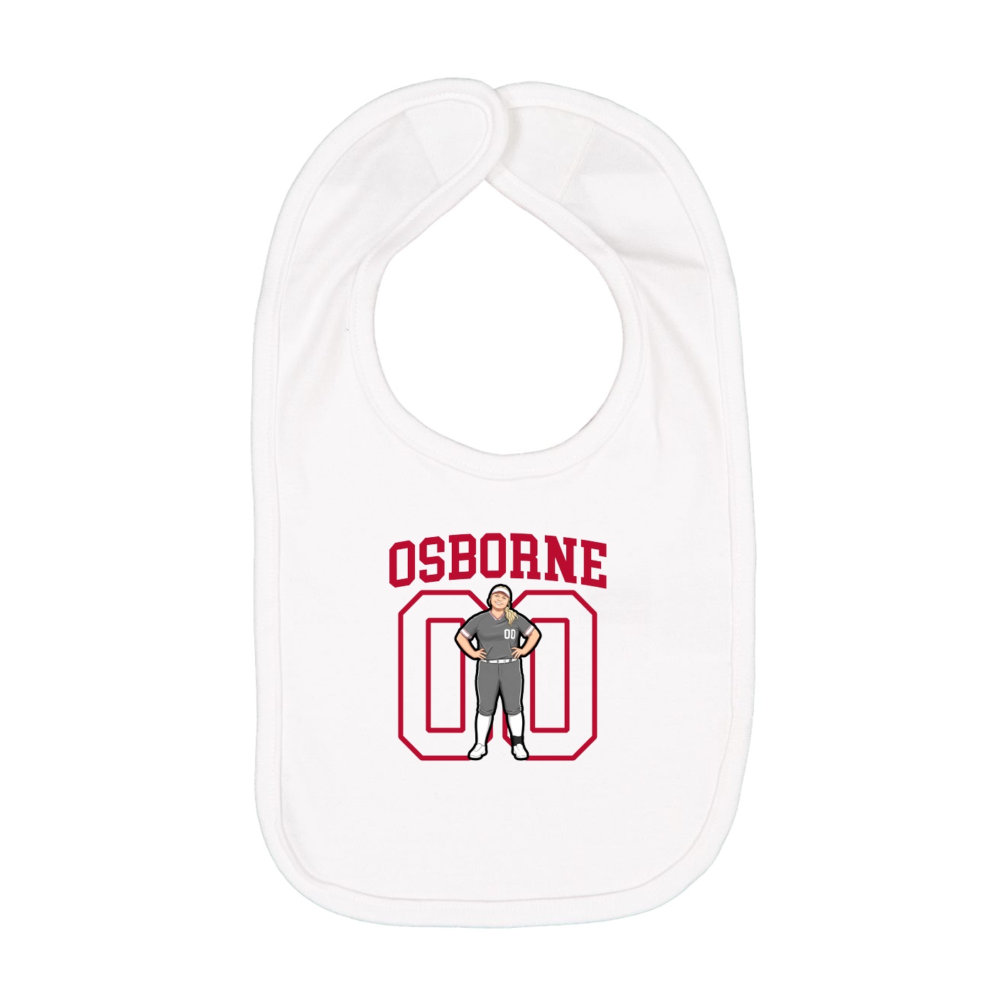 Infant Bib — Shirsey in White