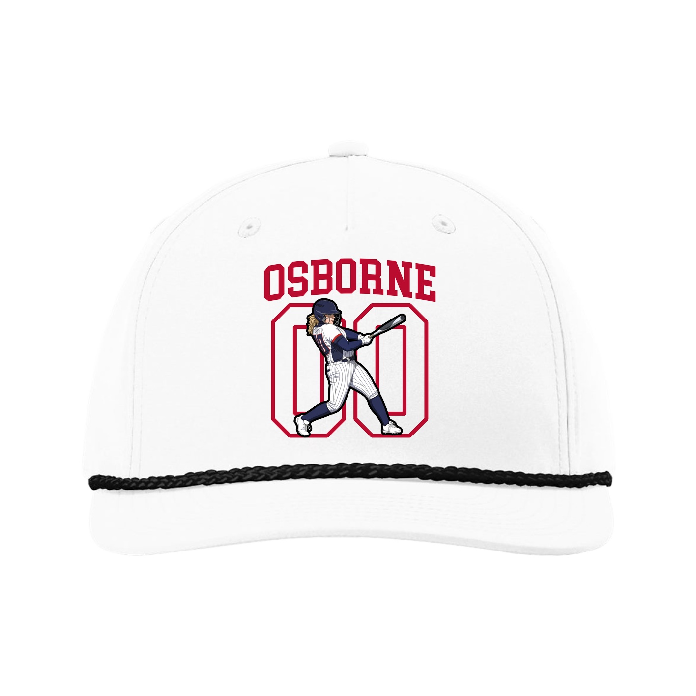 Five-Panel Classic Rope Cap — Shirsey in White