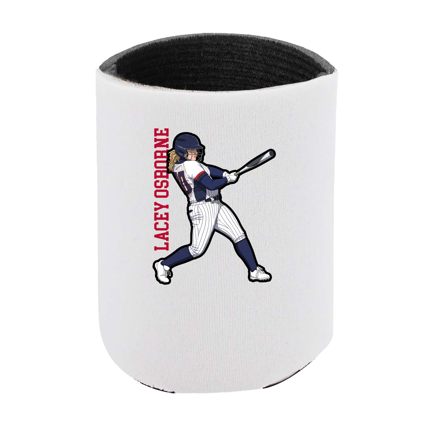 Can Holder — Name Vertical in White