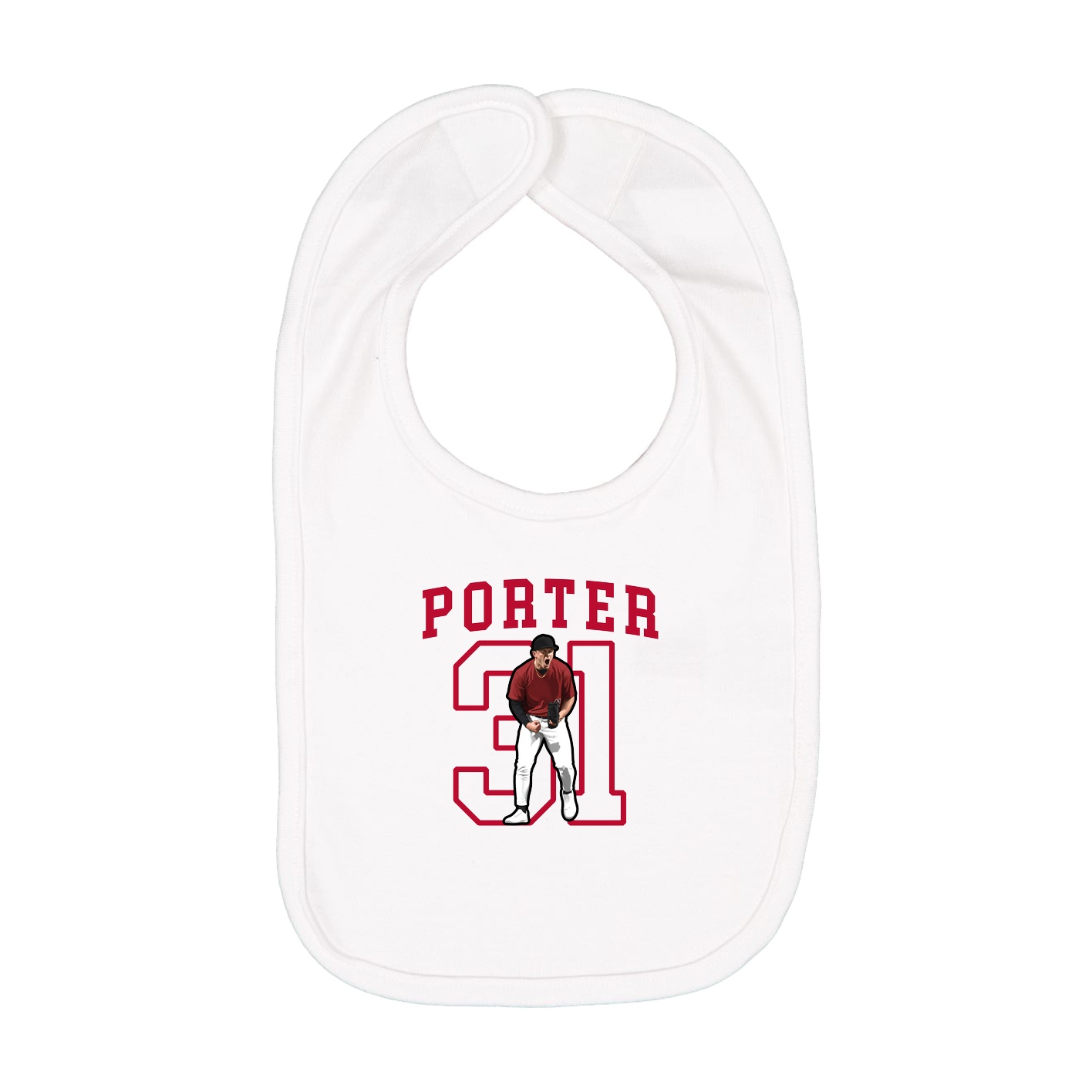 Infant Bib — Shirsey in White