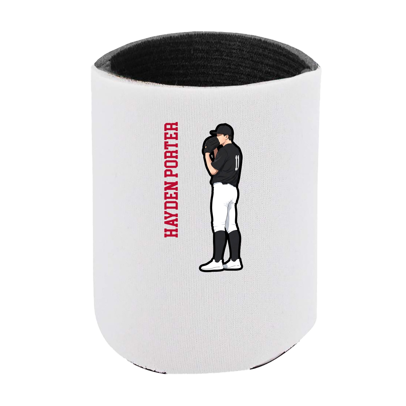 Can Holder — Name Vertical in White