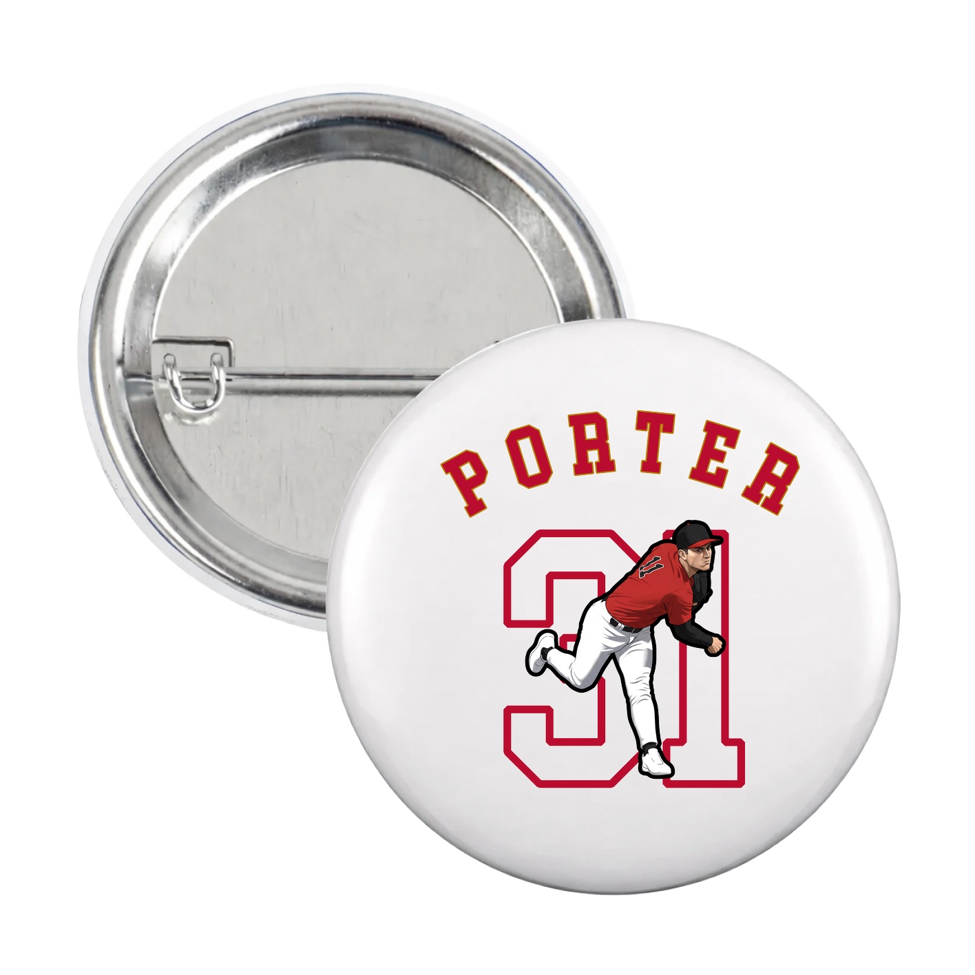 Game Day Button — Shirsey Arch in White