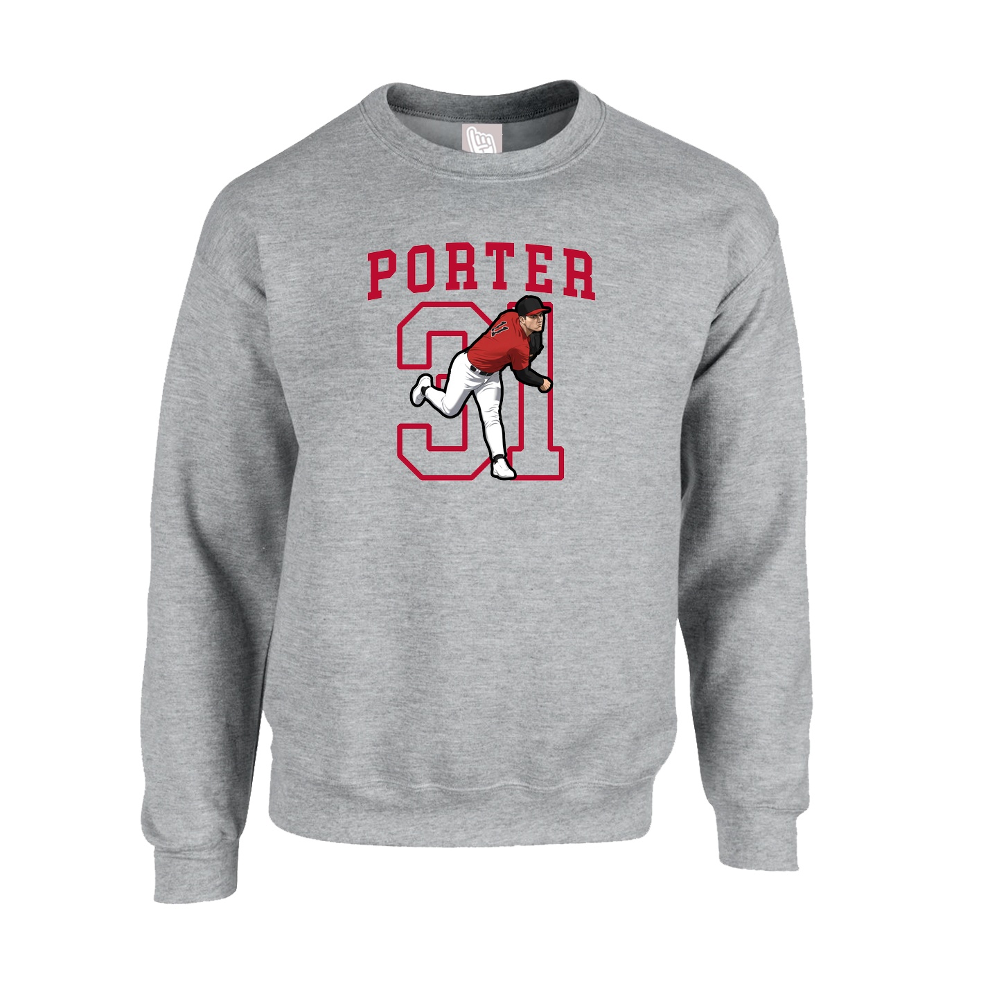 Fleece Crew — Shirsey in Grey