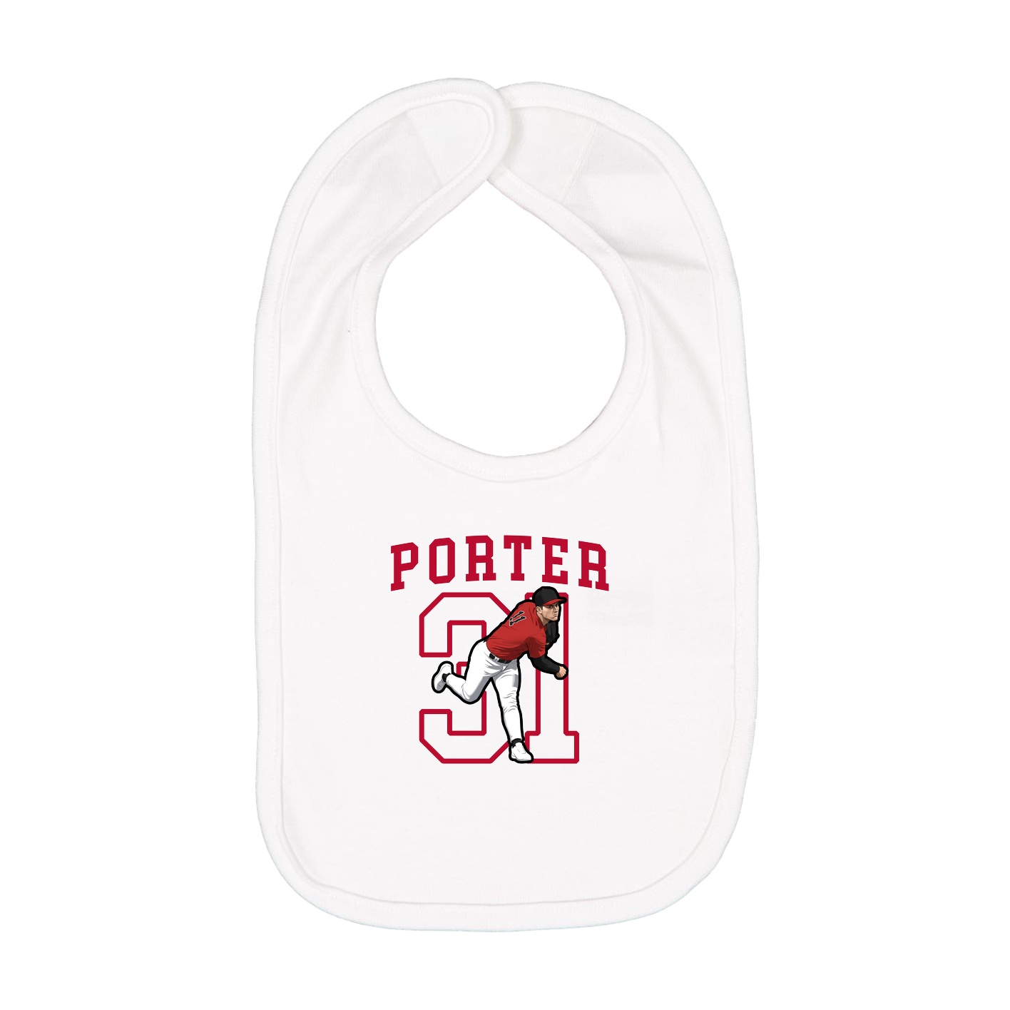 Infant Bib — Shirsey in White