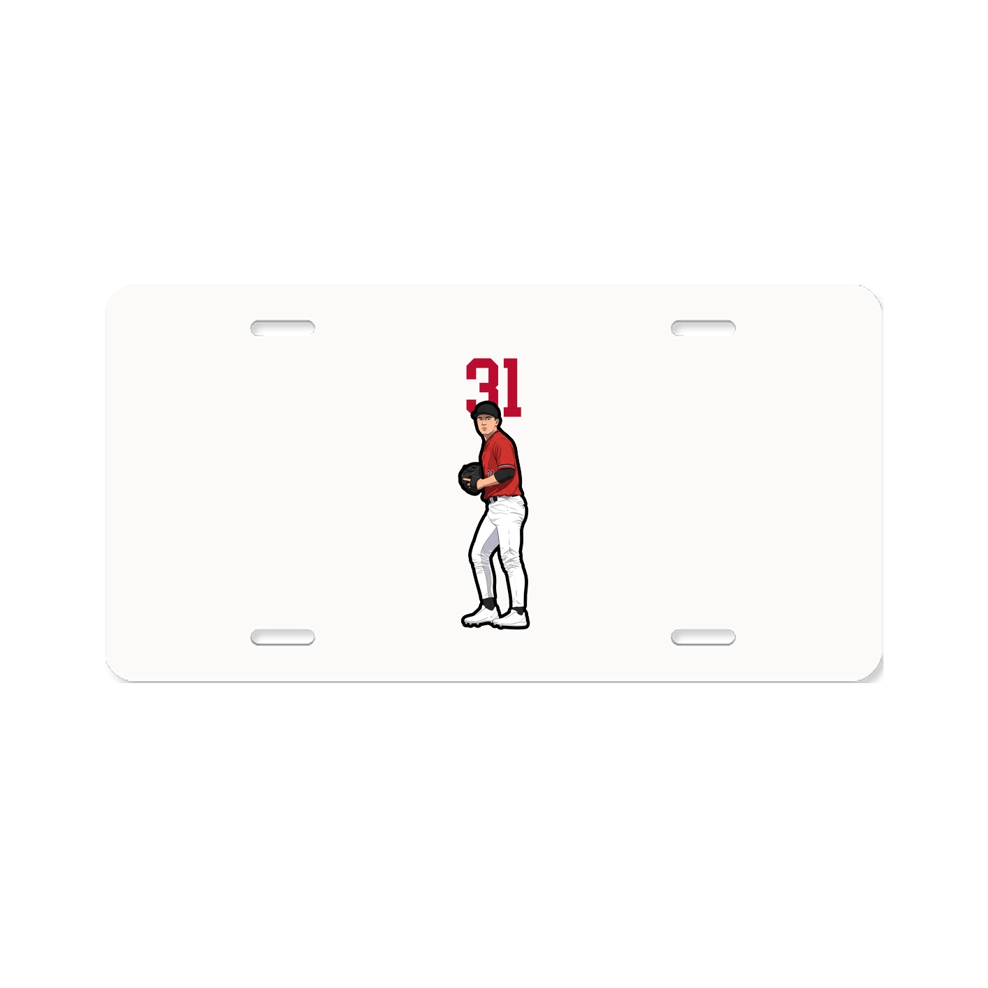 License Plate — Number Top in Classic