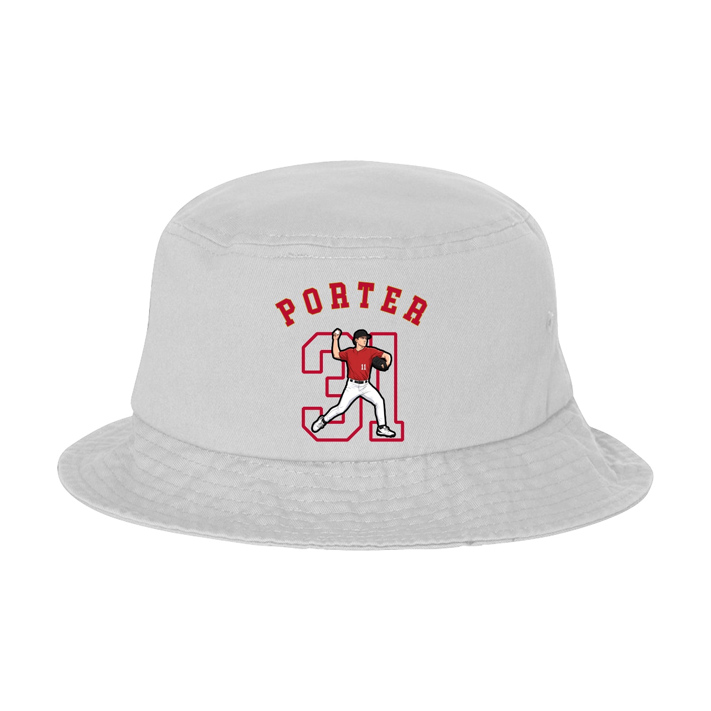Bucket Cap — Shirsey Arch in White