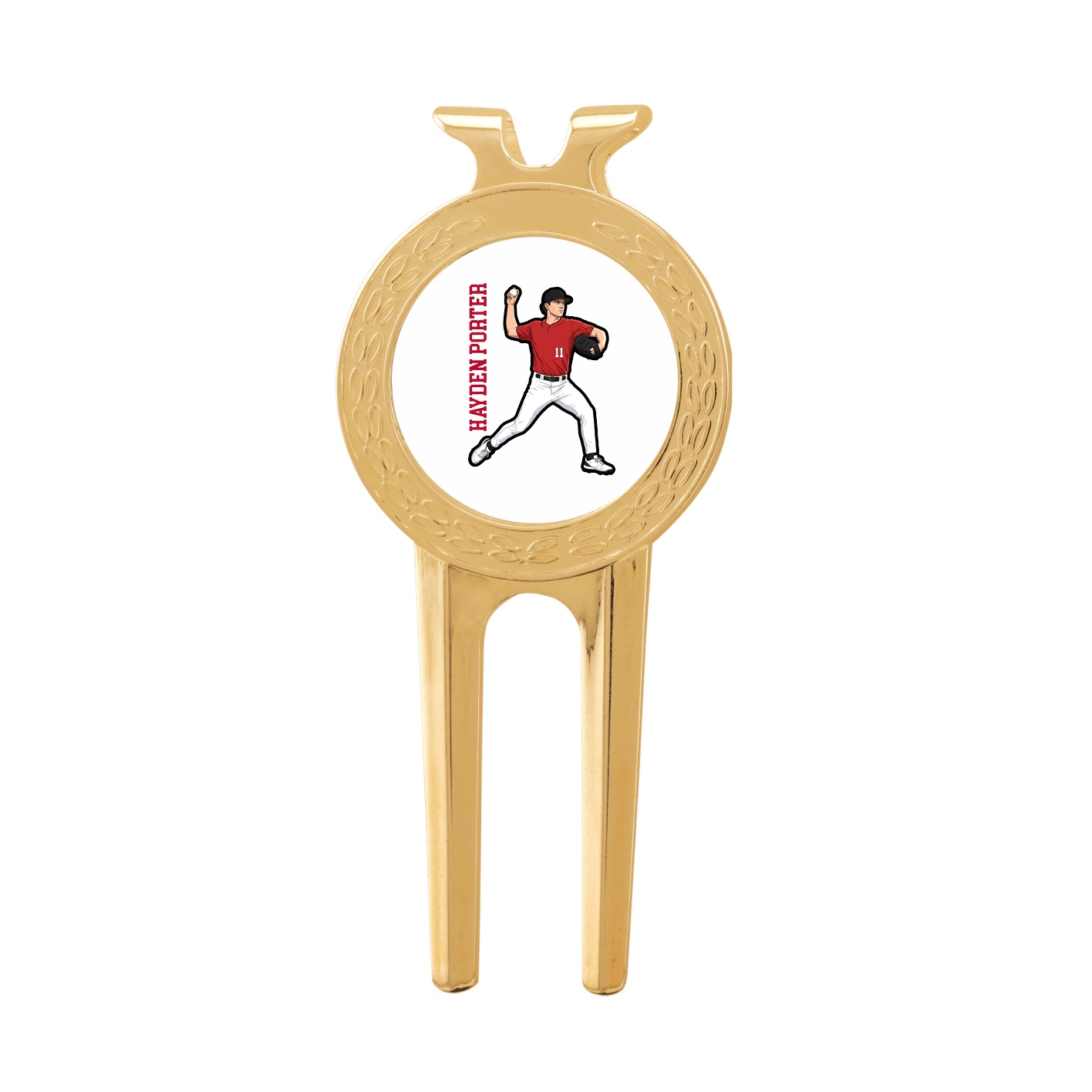 Divot Tool with Ball Marker — Name Vertical in Classic