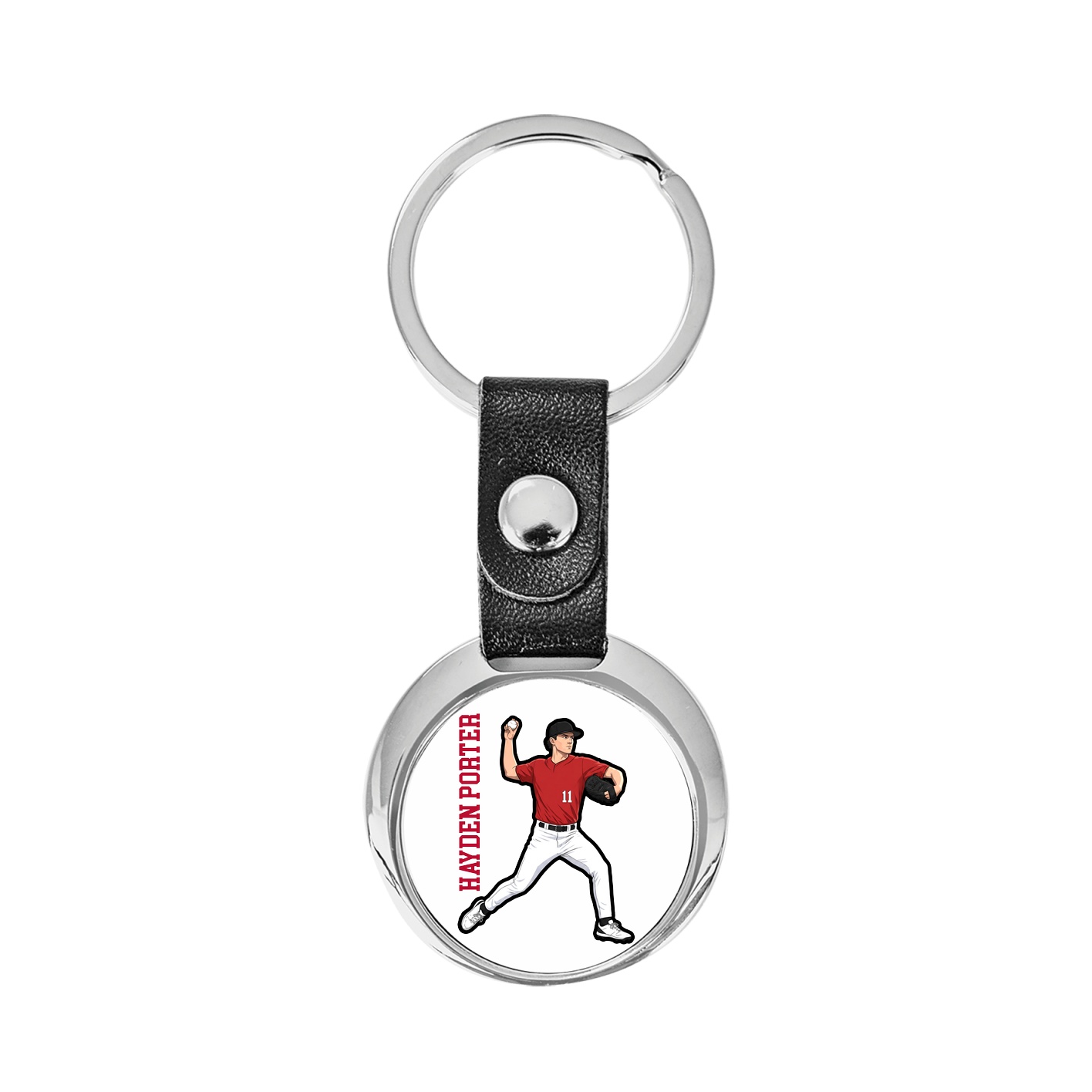 Key Chain — Name Vertical in Classic