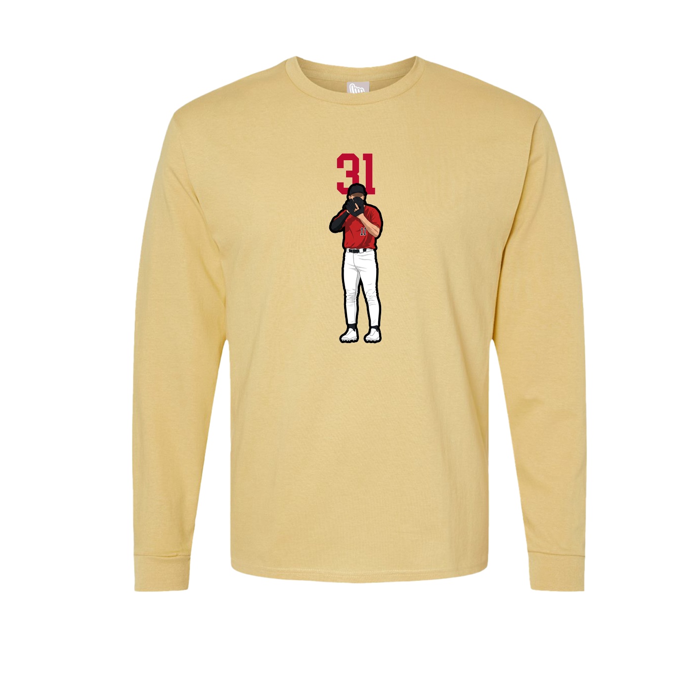 Long Sleeve Tee — Number Top in Vegas Gold