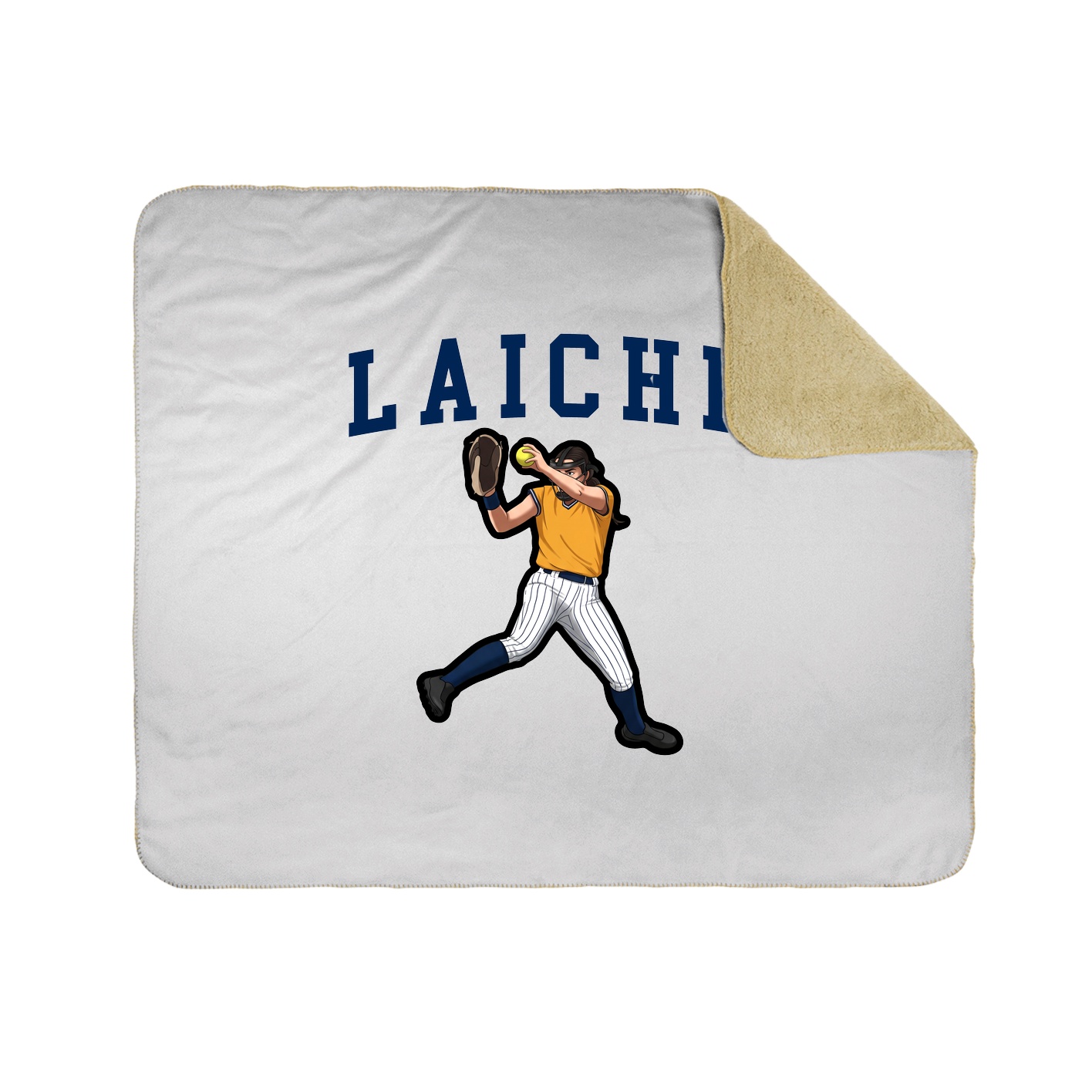 Throw Blanket — Shirsey in White
