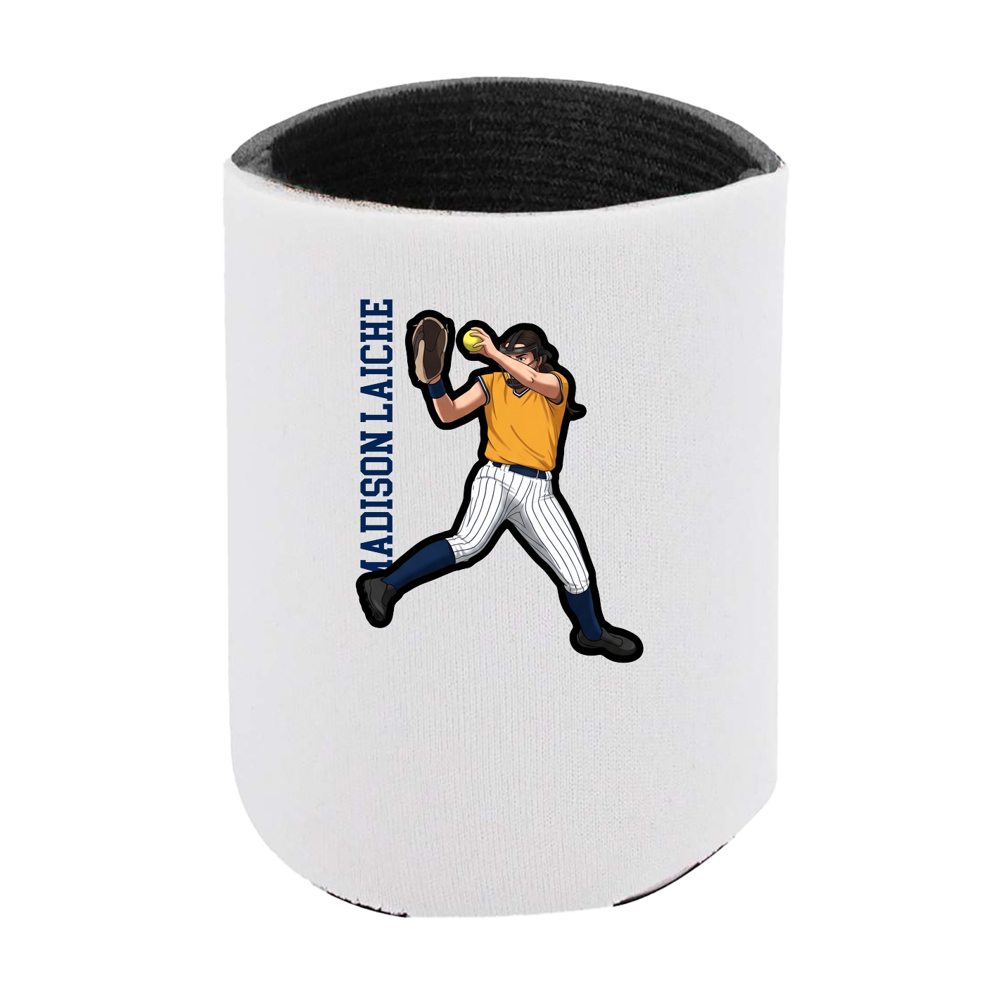 Can Holder — Name Vertical in White