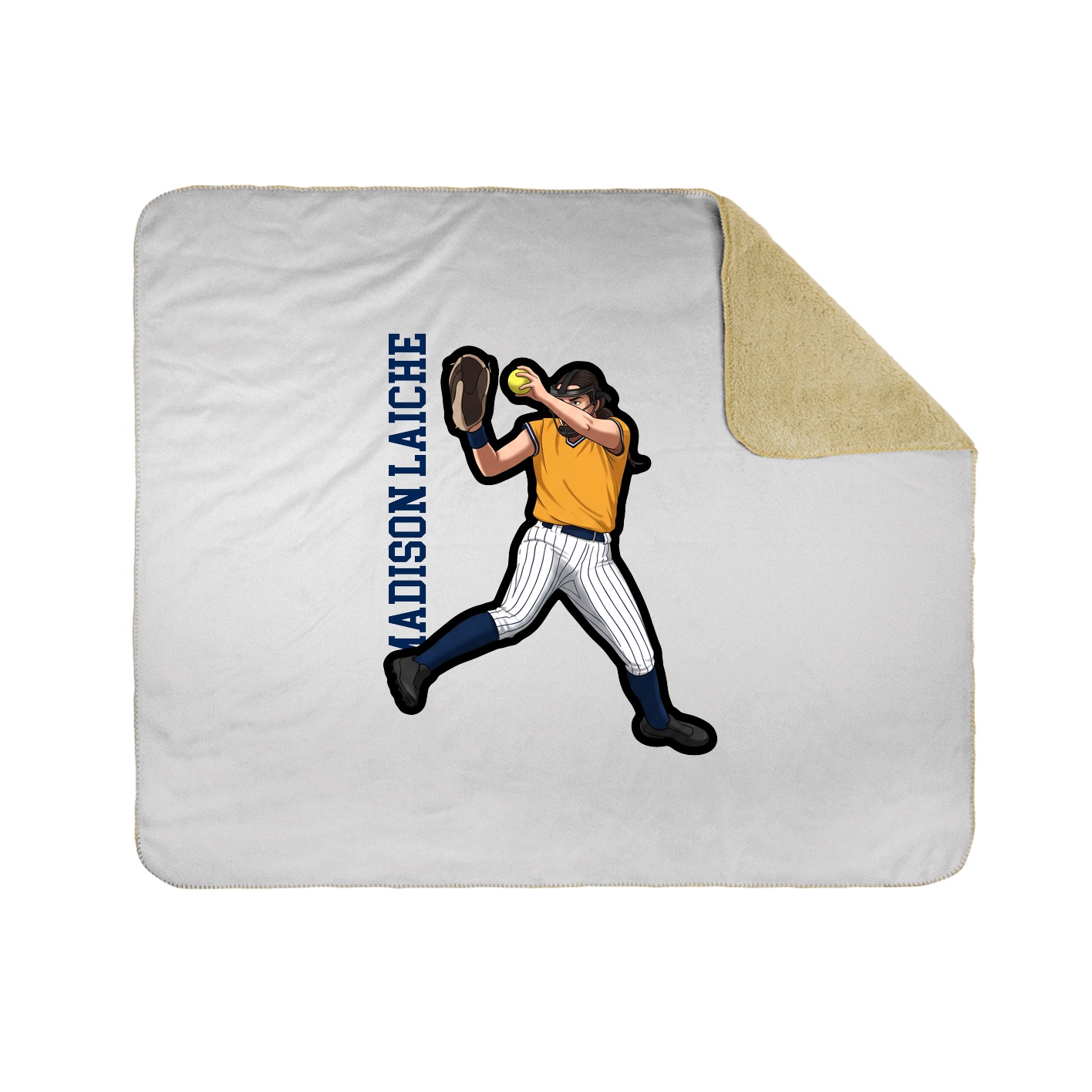 50x60 Sherpa Lined Throw Blanket