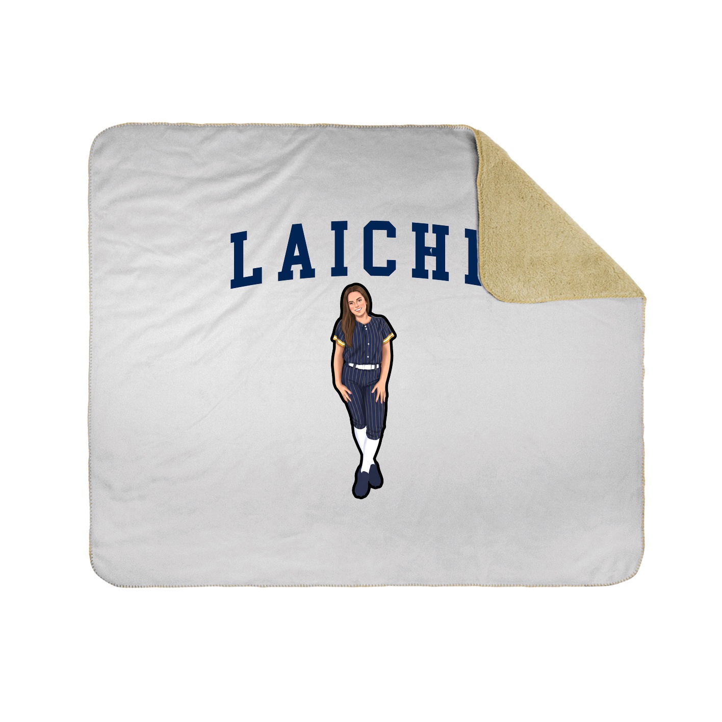 Throw Blanket — Shirsey in White