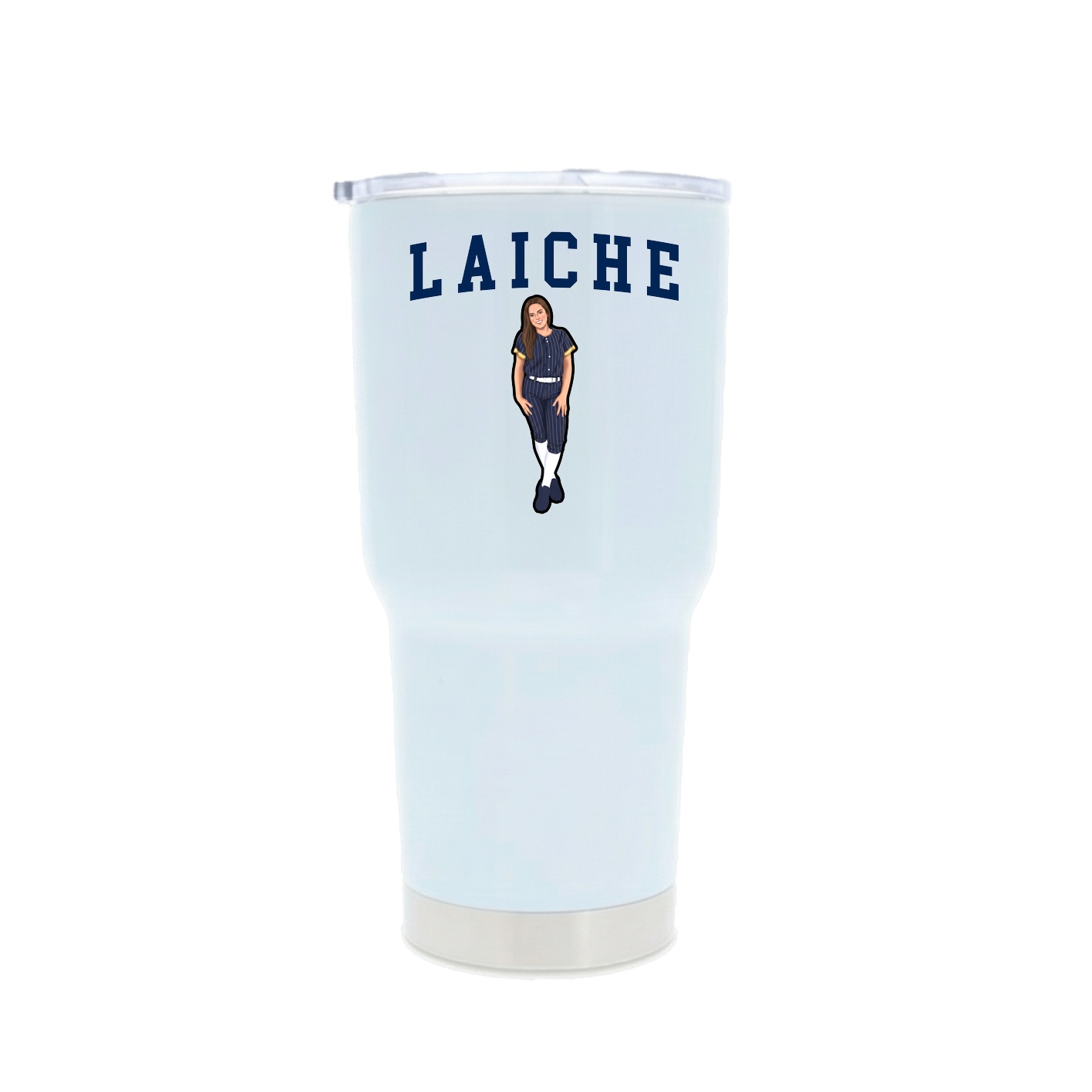 30oz Stainless Steel Tumbler — Shirsey in White