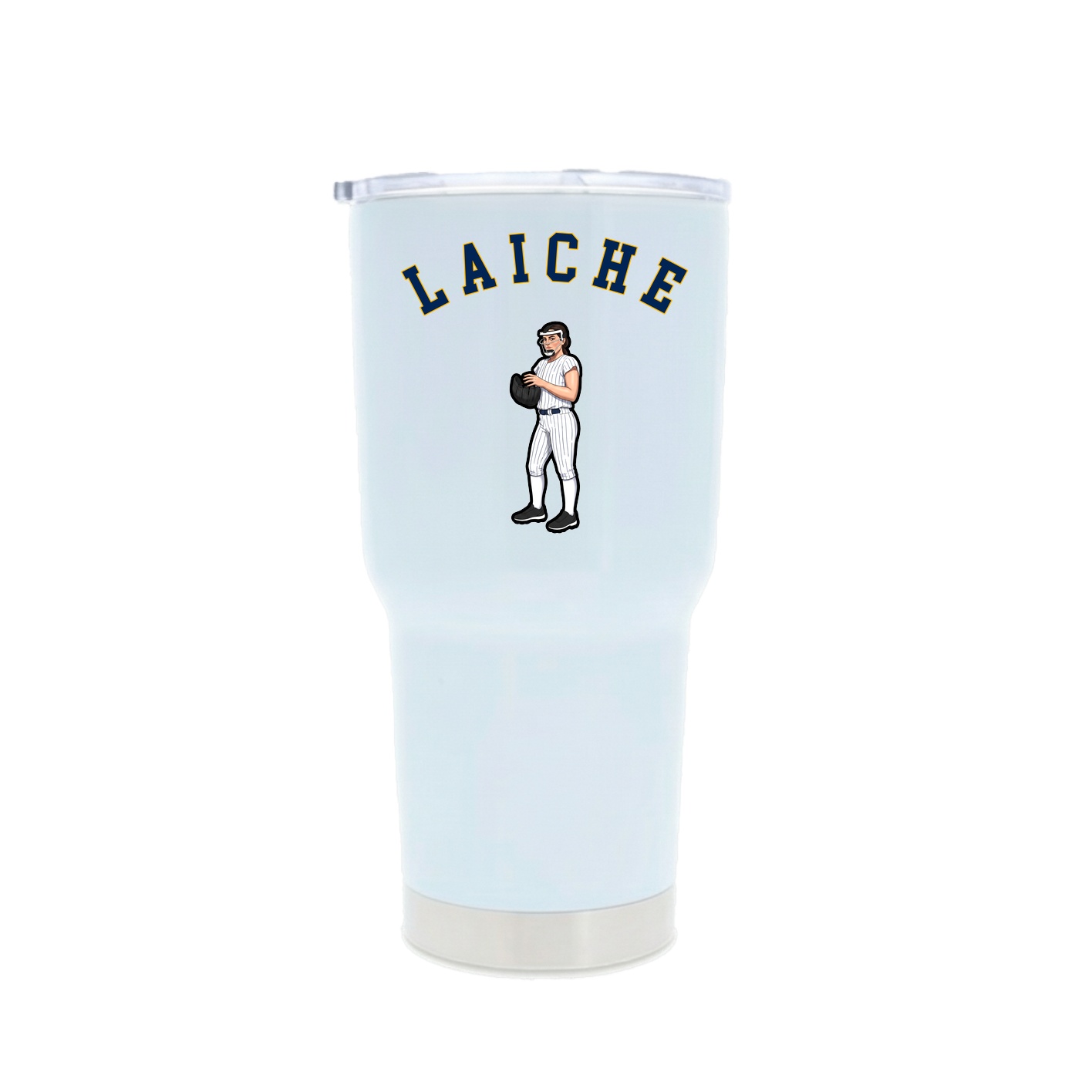 30oz Stainless Steel Tumbler — Shirsey Arch in White