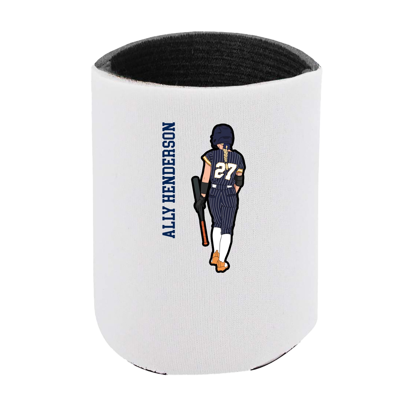 Can Holder — Name Vertical in White