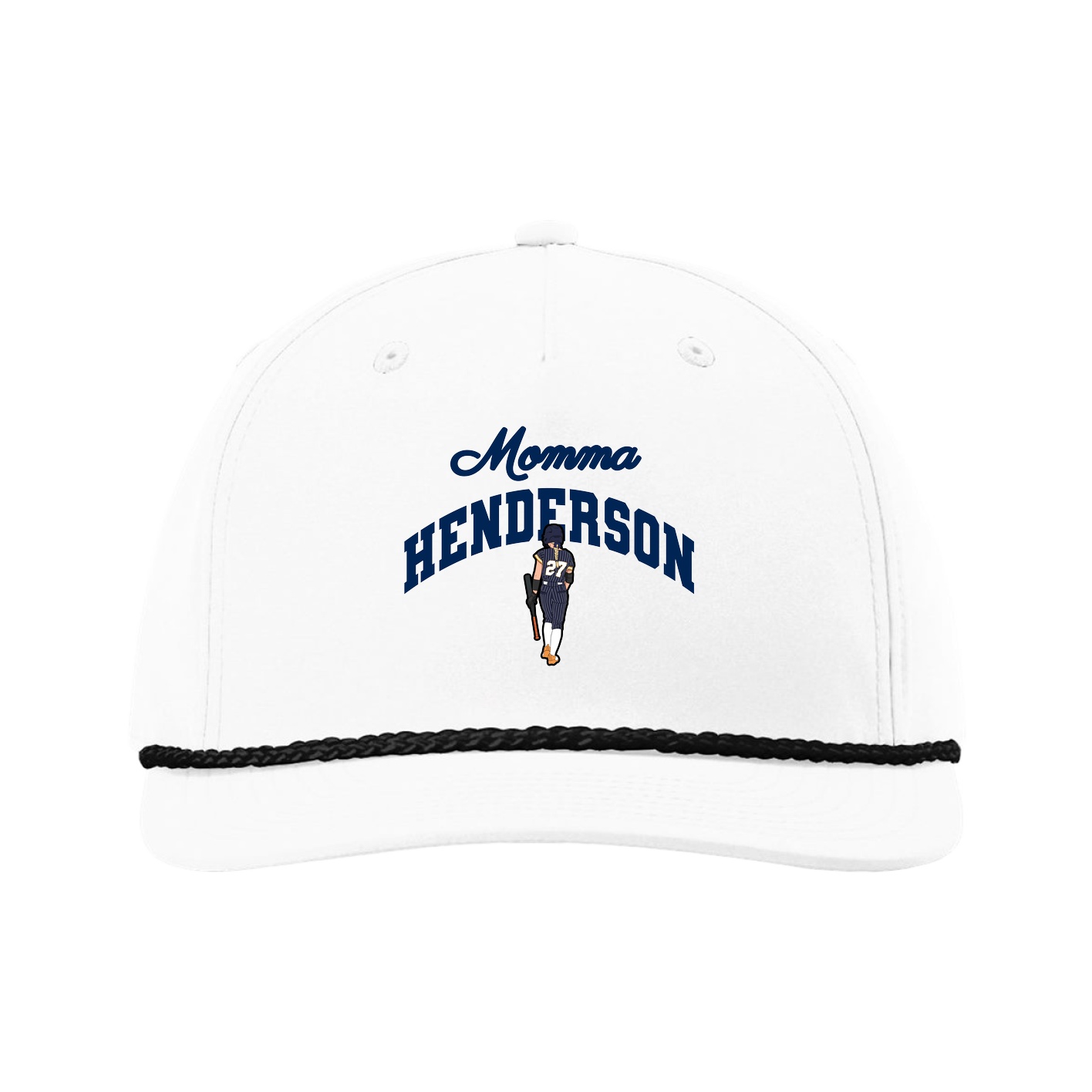 Five-Panel Classic Rope Cap — Mothers Day Arch in White