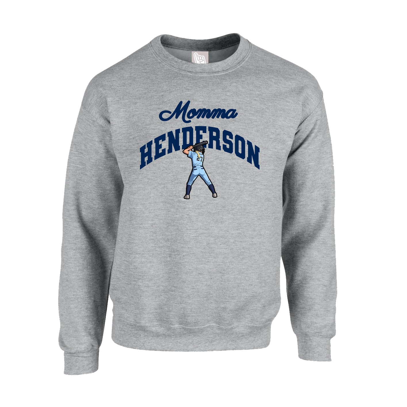 Fleece Crew — Mothers Day Arch in Grey