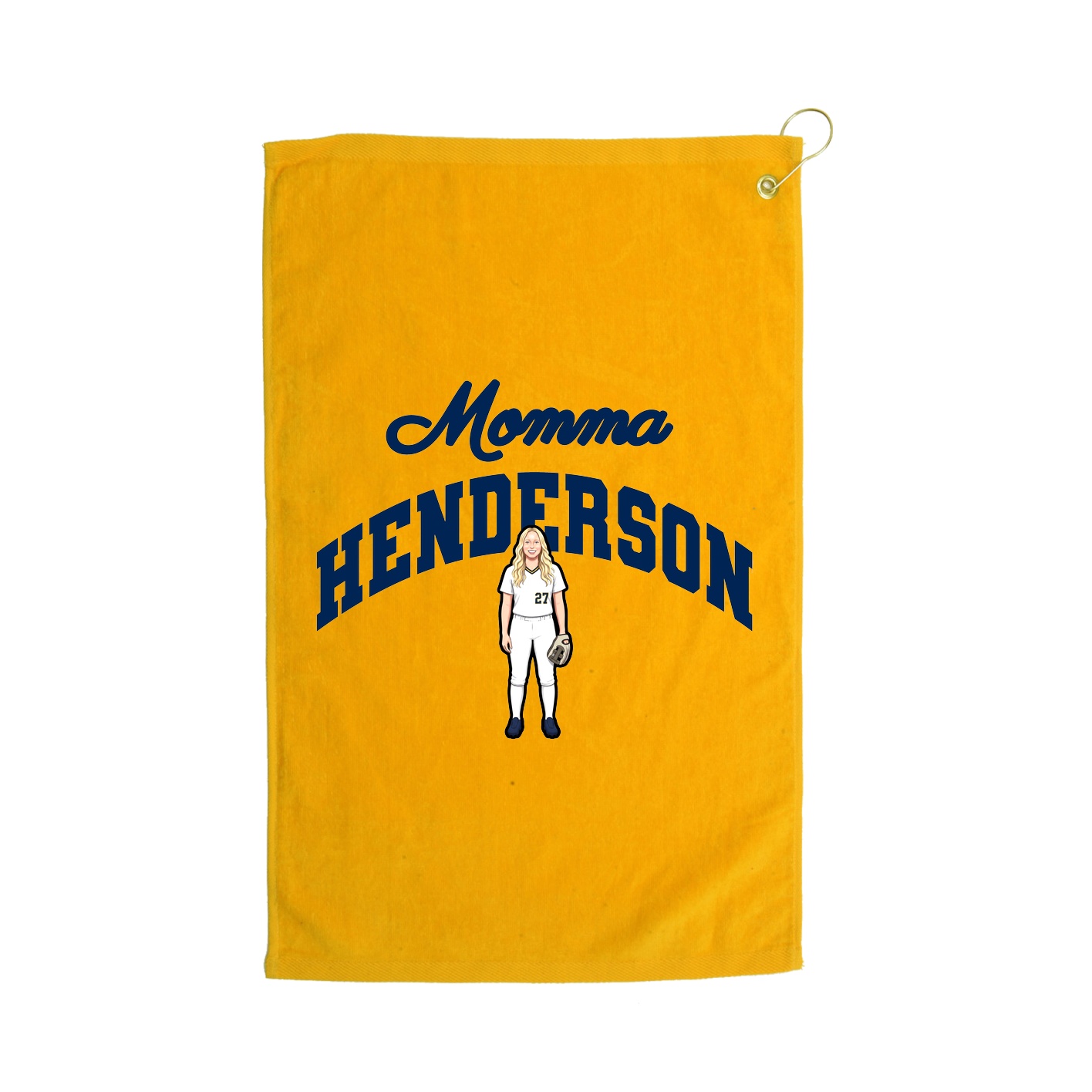 Golf Towel — Mothers Day Arch in Gold