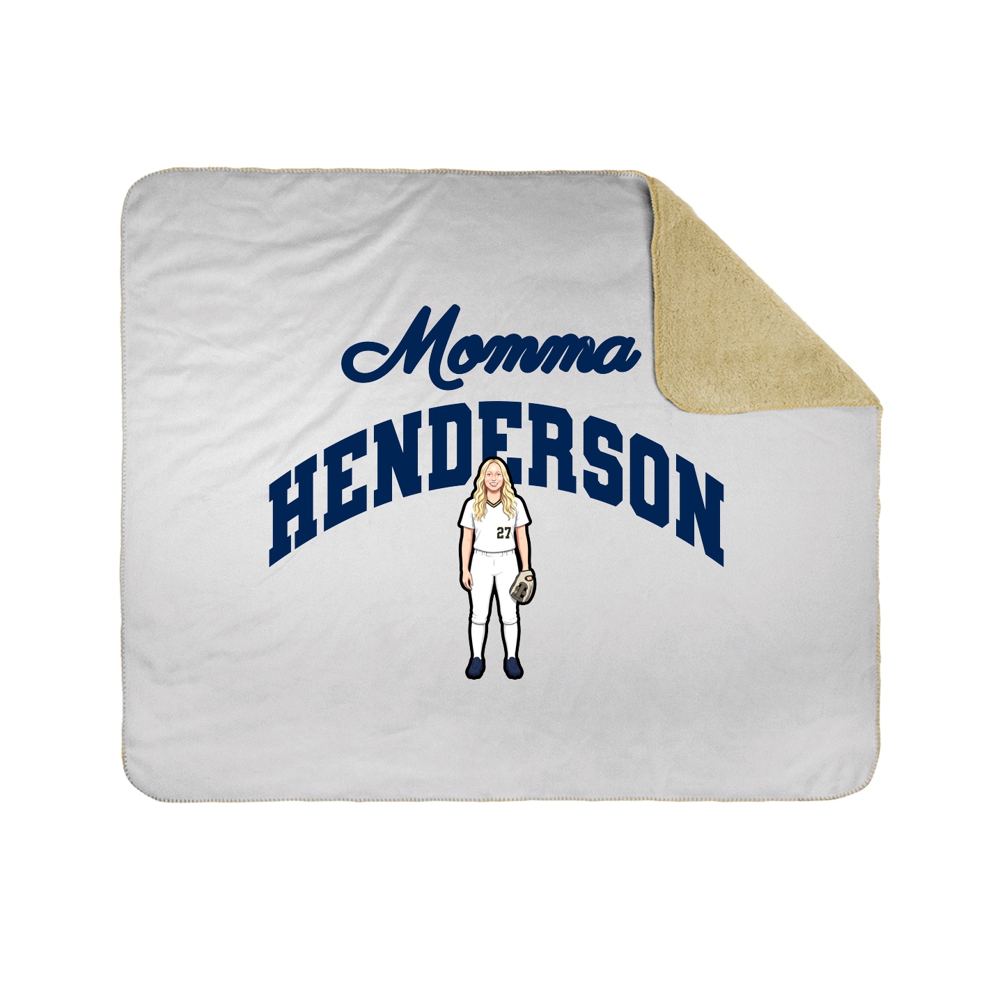 Throw Blanket — Mothers Day Arch in White