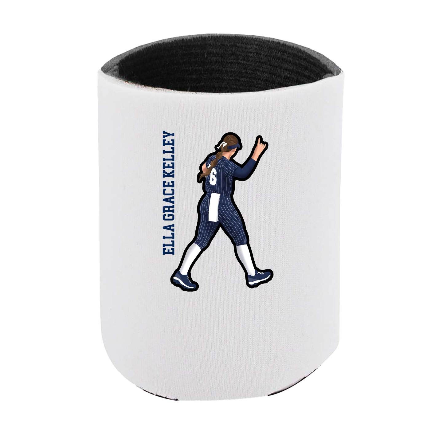 Can Holder — Name Vertical in White