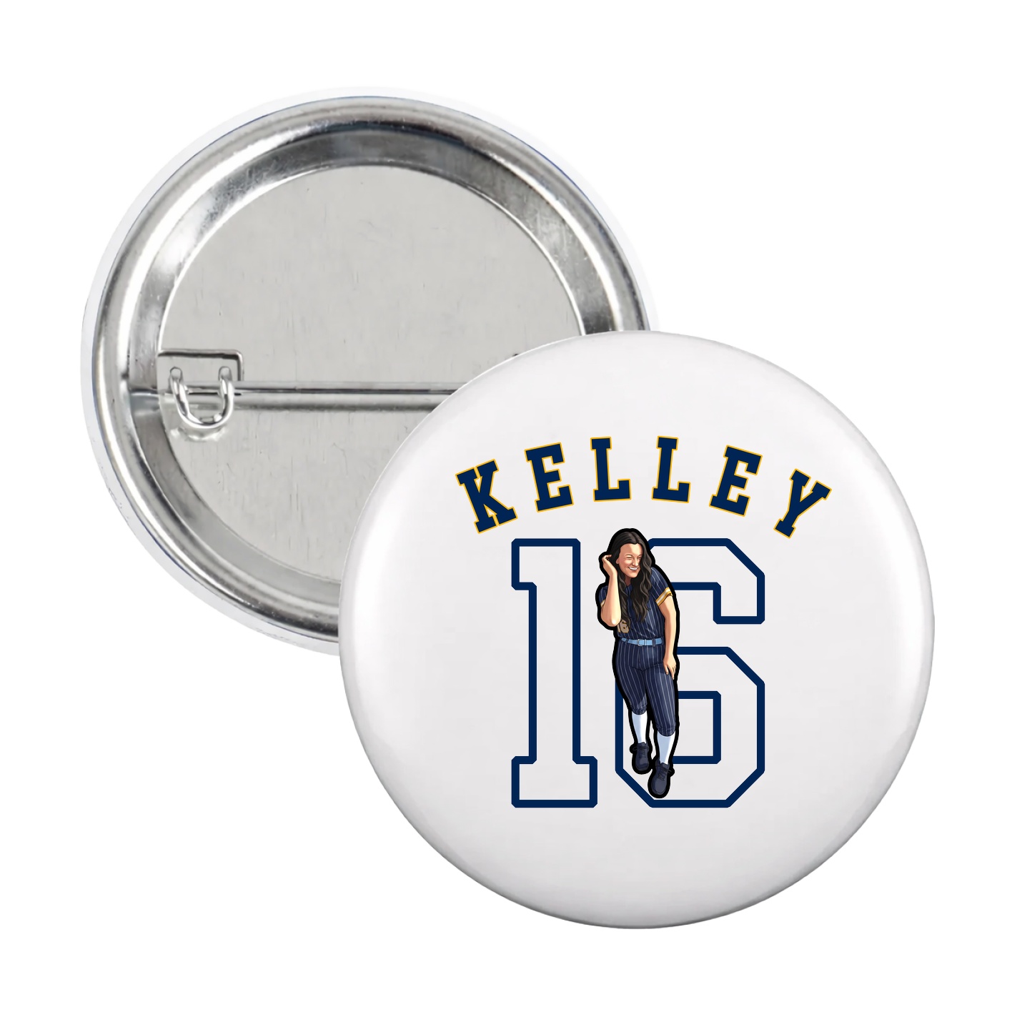 Game Day Button — Shirsey Arch in White