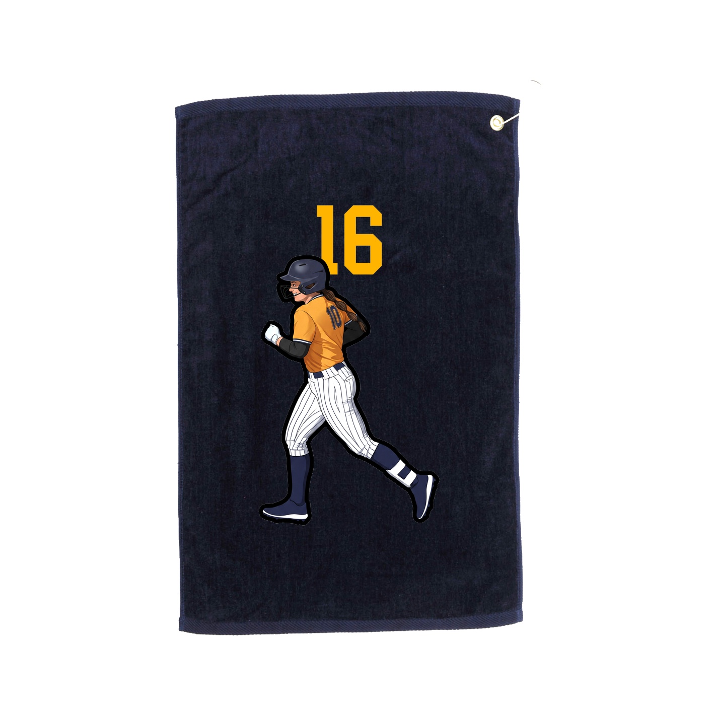 Golf Towel — Number Top in Navy