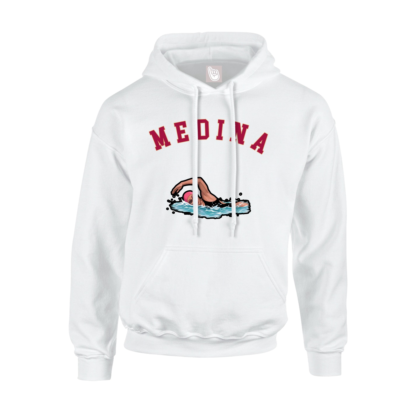 Youth Hoodie — Shirsey Arch in White