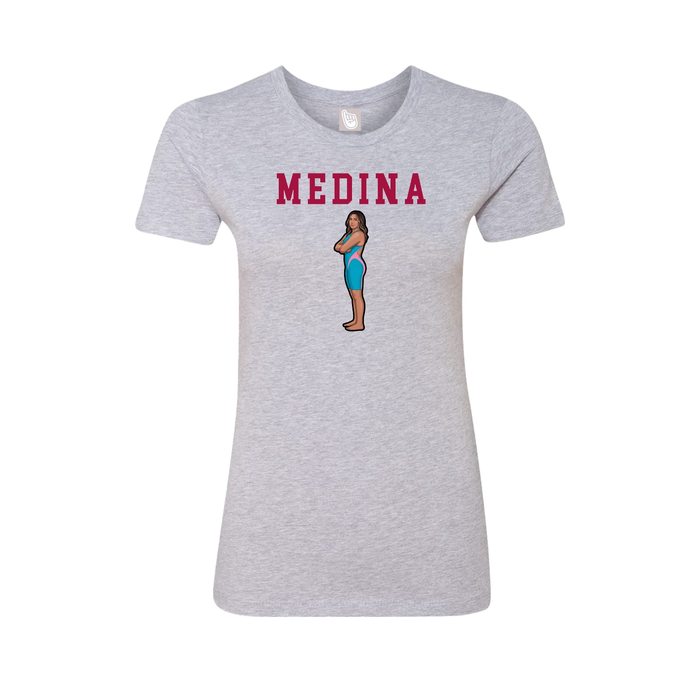 Fitted Women's Tee — Shirsey in Grey