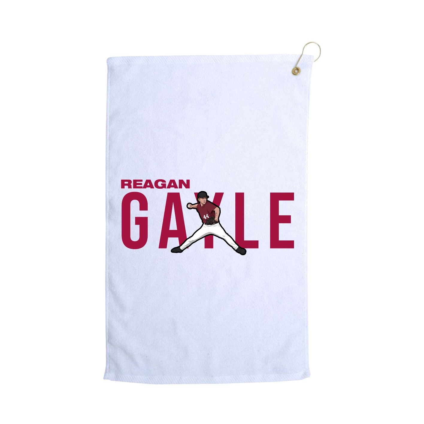Golf Towel — Player Name in White