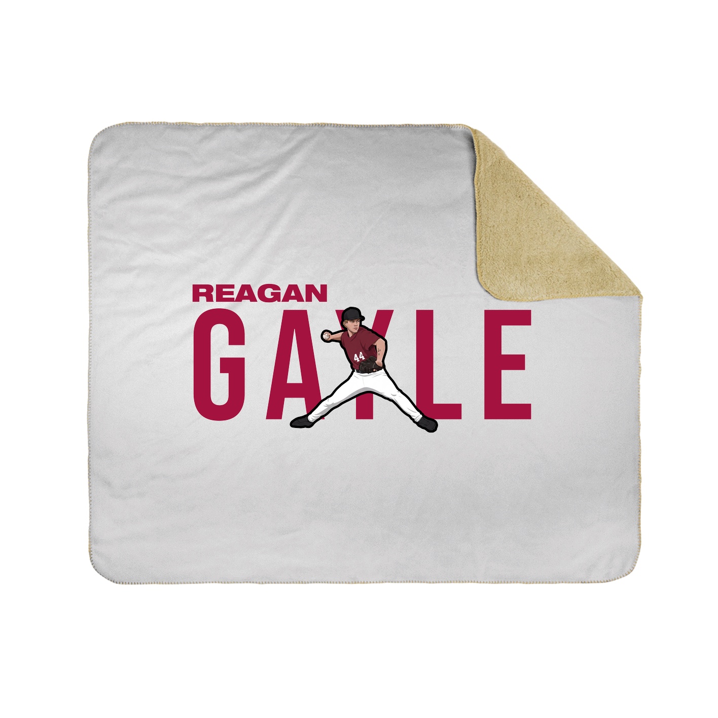 Throw Blanket — Player Name in White