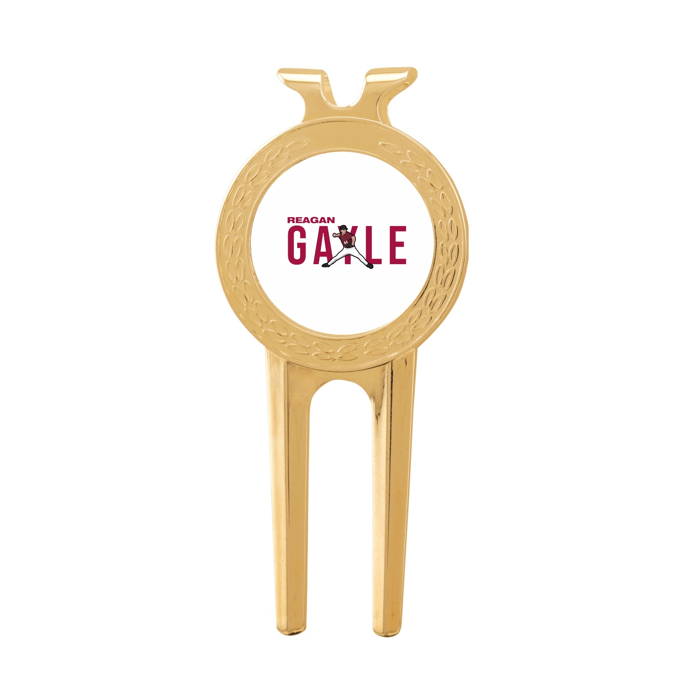 Divot Tool with Ball Marker — Player Name in Classic
