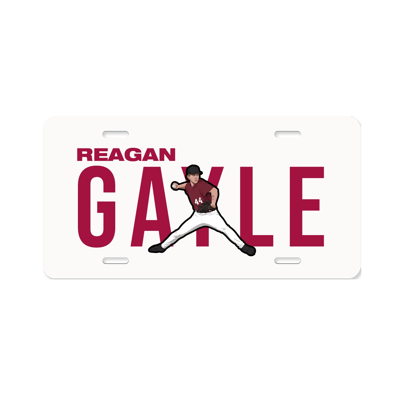 License Plate — Player Name in Classic